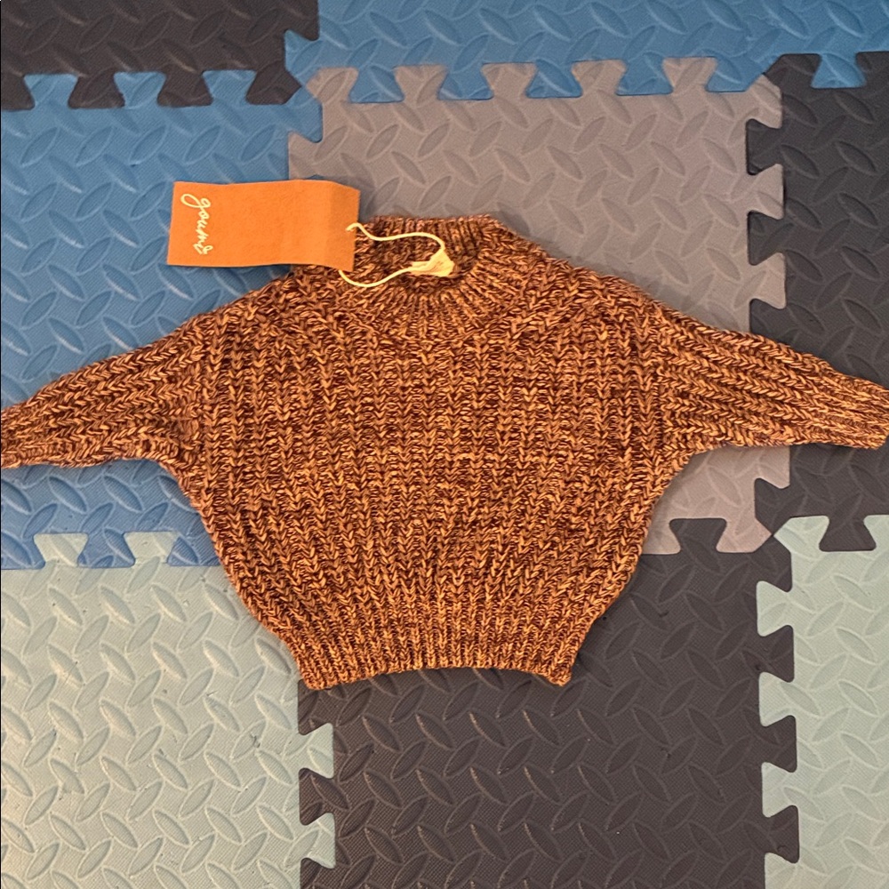 Goumi Baby Brown Knit Marled Sweater